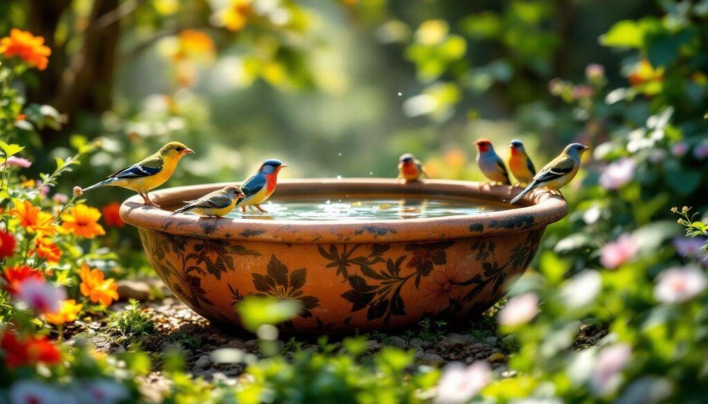 Repurpose An Old Crock Into A Yard Feature Birds Will Love