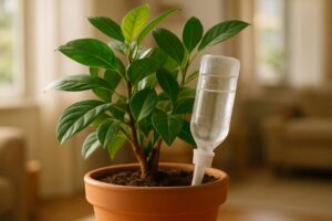 The slow-drip watering bottle that saves potted plants: how consistent moisture prevents root shock