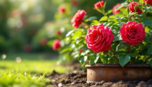 Why some gardeners slip a piece of rusty metal at the base of their roses and the surprising effect it has