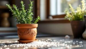 Rosemary and coarse salt: why you should keep them together in a jar indoors