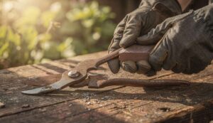 How to Easily Clean & Sharpen Rusty Pruning Shears